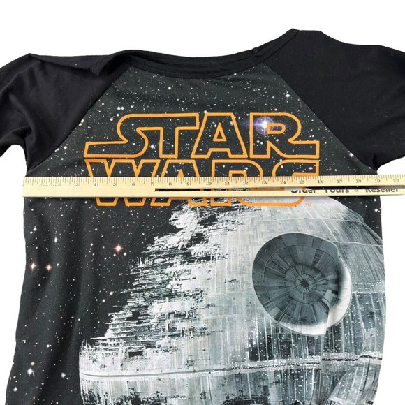 Disney Parks Star Wars Womens Shirt Size Large Long Sleeve Tie Front Waist - Picture 9 of 10